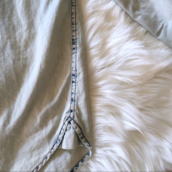 CABI | Acid Wash Embroidered Cotton Button Down - Picture 5 of 7